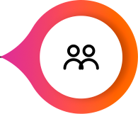 Silueta de dos personas