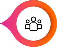 Silueta de tres personas