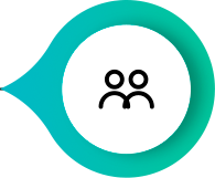 Silueta de dos personas