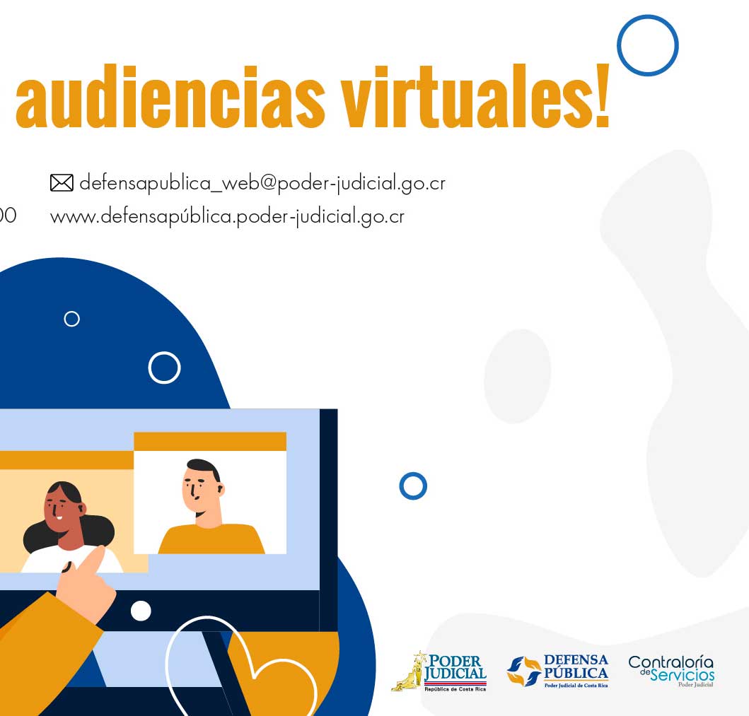 ¡Consulte por las audiencias virtuales!