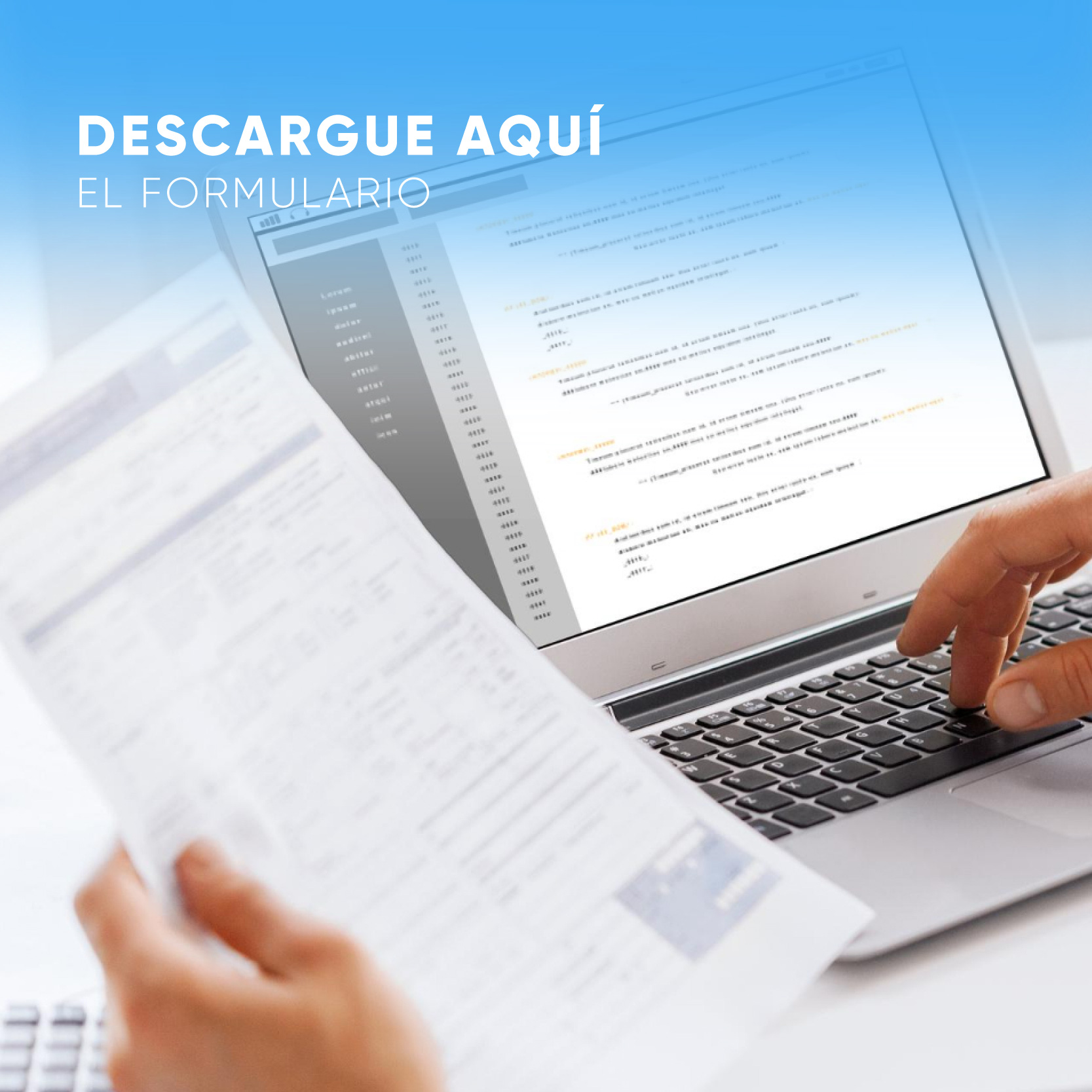 Descargue aquí el formulario de Conflictos de Interés