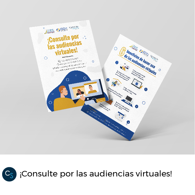 ¡Consulte por las audiencias virtuales!