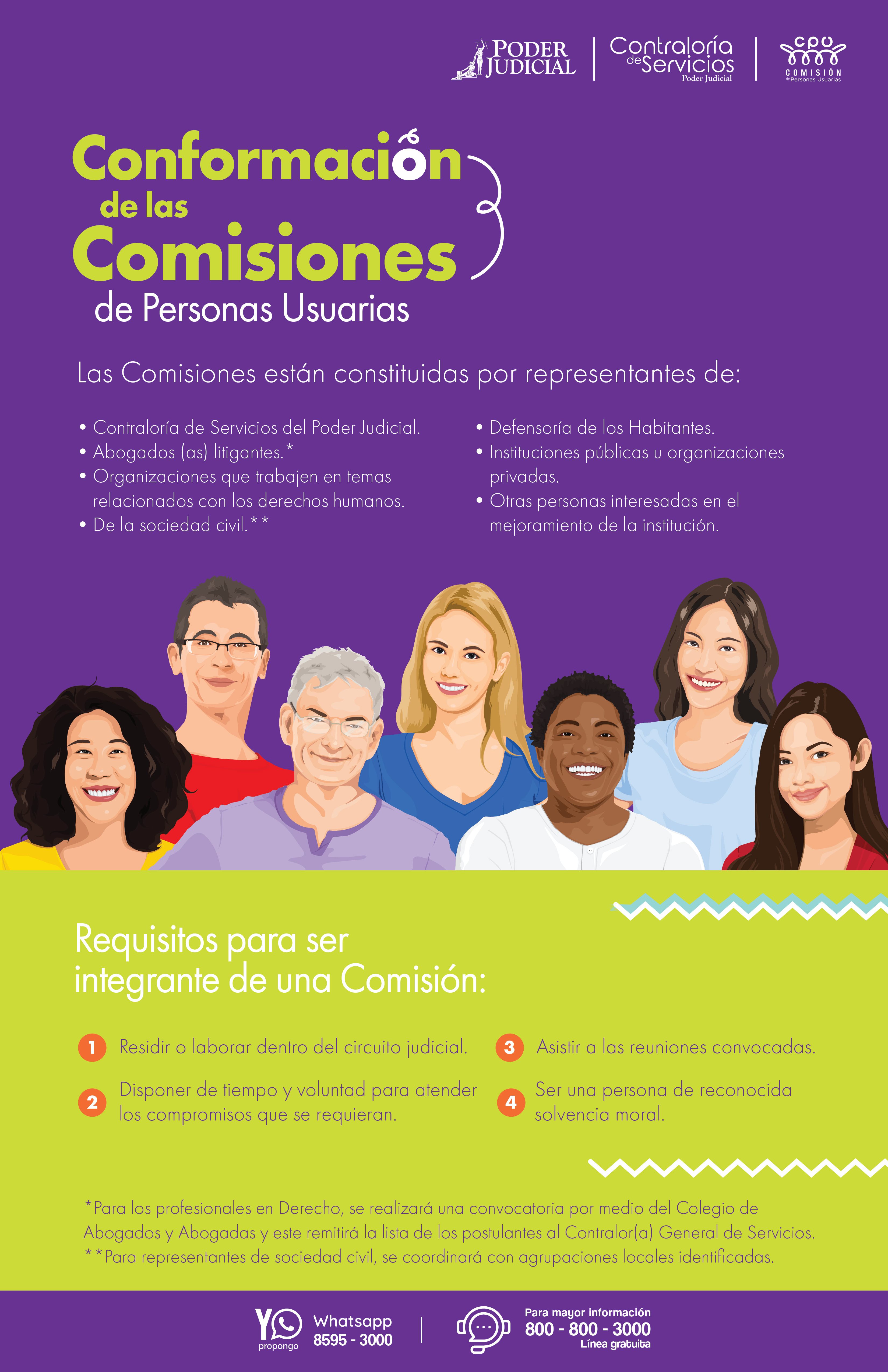 Conformación de las comisiones